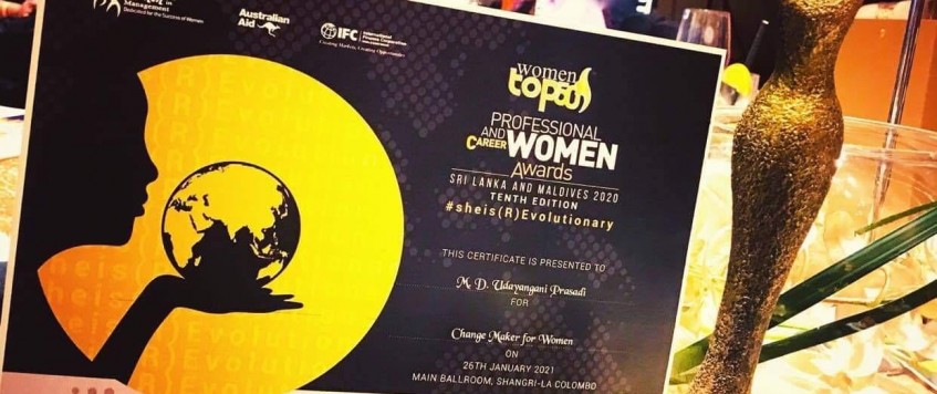 Congratulations NUSS Team female gantry Crain operators Award Winner of the “Top 50 Professional & Career Women Awards – Tenth Edition” Sri Lanka & Maldives 2020